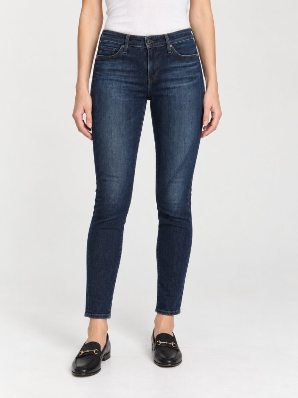 AG Adriano Goldschmied The Legging Ankle Jeans 25R Blue Skinny Stretch Fit